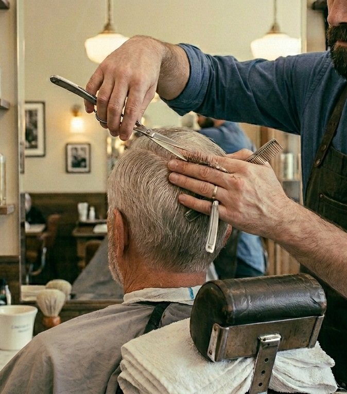 Senior's Haircut +65